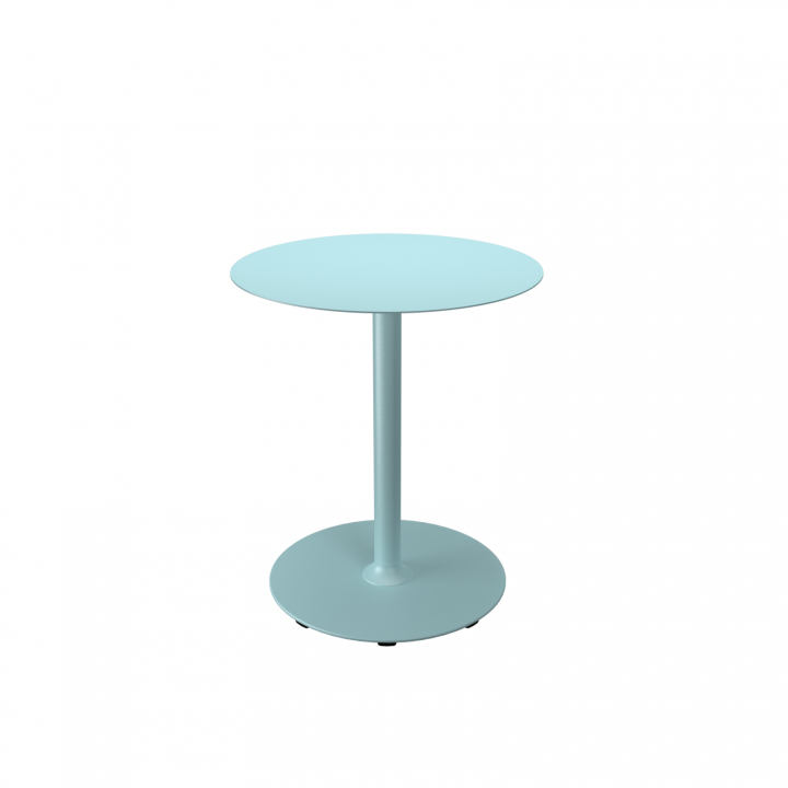 PICO cafébord Ø 64 cm, rund bas - ice blue