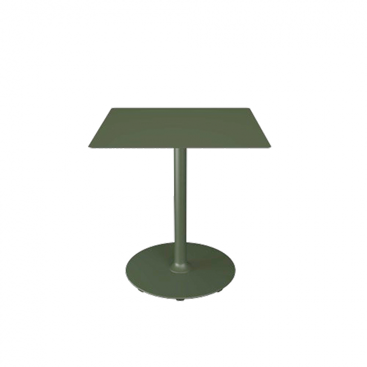 PICO cafébord 70x70 cm, rund bas - olive green