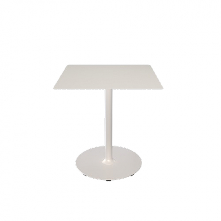 PICO cafébord 70x70 cm, rund bas - muted white