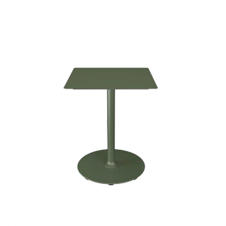 PICO cafébord 60x60 cm, rund bas - olive green