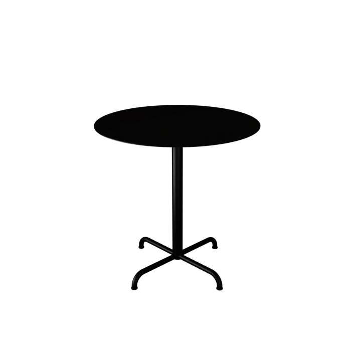 PICO cafébord Ø 74 cm, 4 ben bas - black