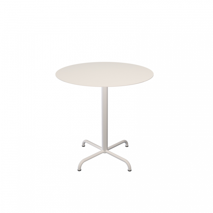 PICO cafébord Ø 74 cm, 4 ben bas - muted white