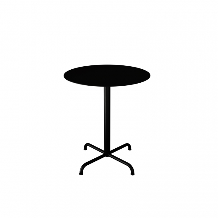 PICO cafébord Ø 64 cm, 4 ben bas - black