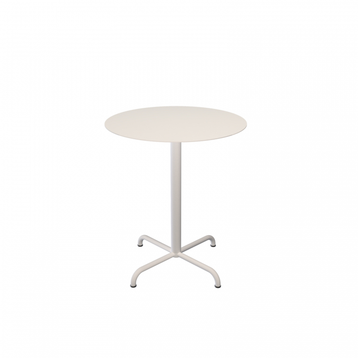 PICO cafébord Ø 64 cm, 4 ben bas - muted white