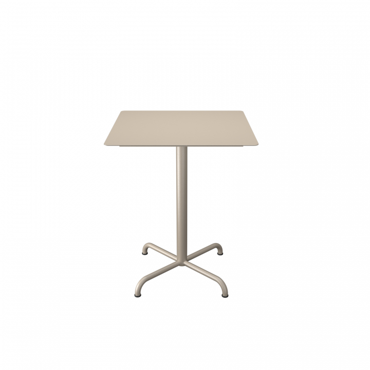 PICO cafébord 60x60 cm, 4 ben bas - beige