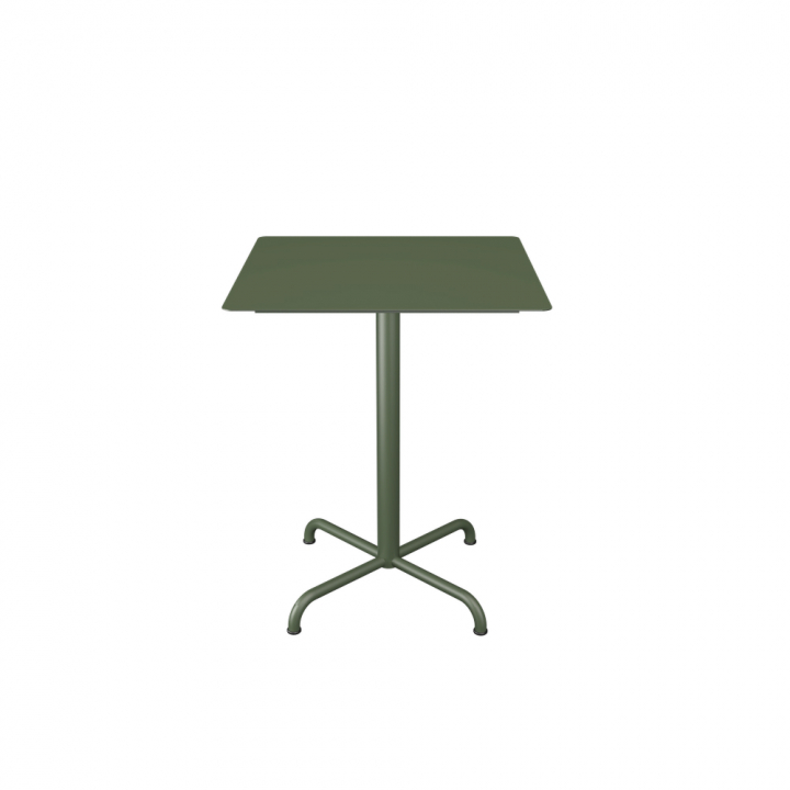 PICO cafébord 60x60 cm, 4 ben bas - olive green
