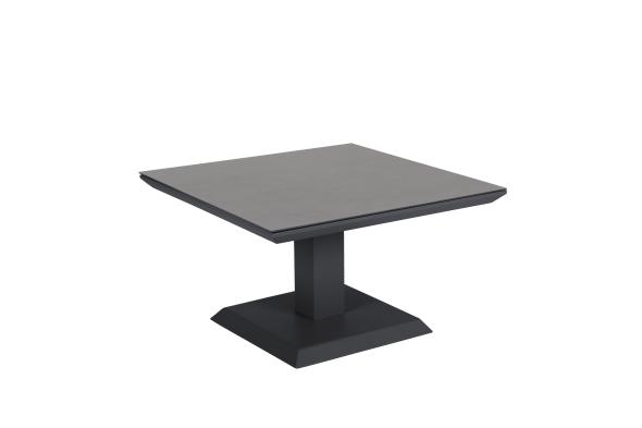 Heis Soffbord 79x79 H48 - 68 Cm, Höj - Och Sänkbart - Svart/grå