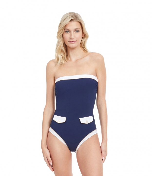 High Class Bandeau Baddräkt - Blå 38