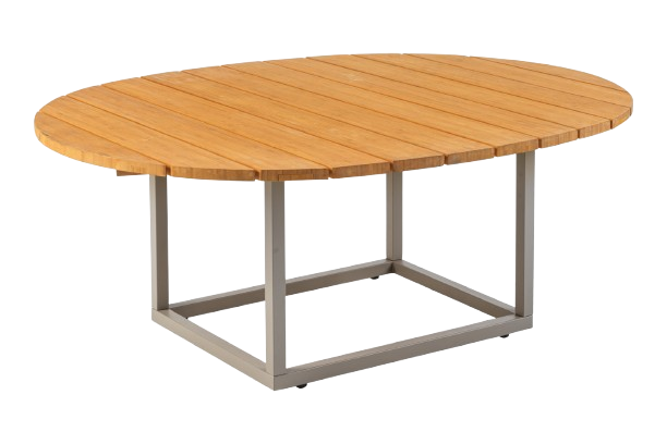 Olive soffbord 110x80 H40 cm - khaki/bamboo