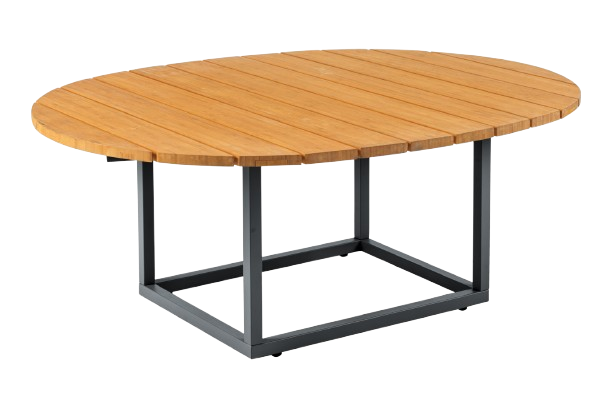 Olive soffbord 110x80 H40 cm - antracit/bamboo