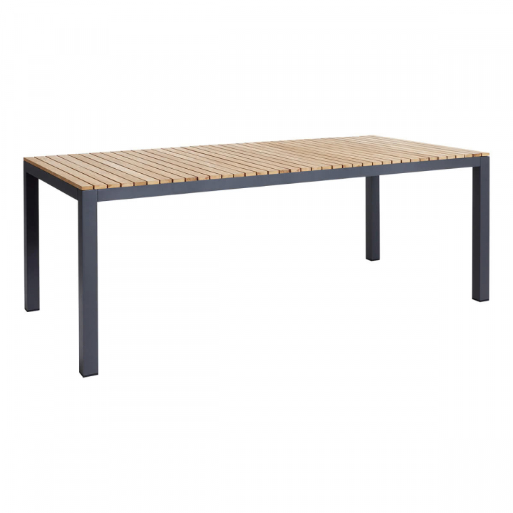 Mood Extreme trädgårdsbord - antracit alu/teak i gruppen Utemöbler / Material / Aluminiummöbler / Matbord - Aluminiummöbler hos Sommarboden i Höllviken AB (2560022-CI)