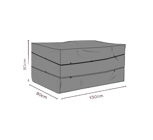 Möbelskydd dynbox 130x80xH80 cm, vattentätt - svart