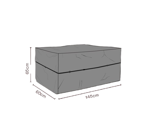 Möbelskydd dynbox 145x60xH65 cm, andas - svart