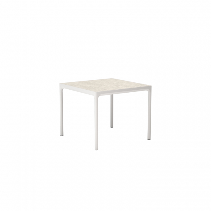 FOUR keramik bord 90x90 cm - shell/muted white