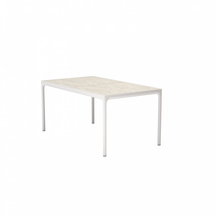 FOUR keramik bord 160x90 cm - shell/muted white