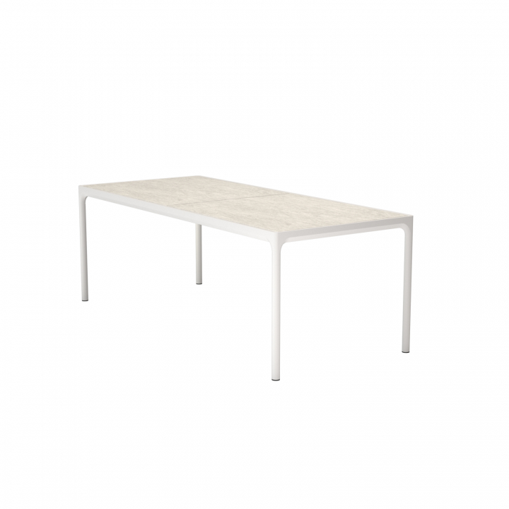 FOUR keramik bord 210x90 cm - shell/muted white