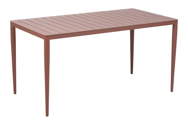 Bigby bord 144x76 H73 cm - zin red
