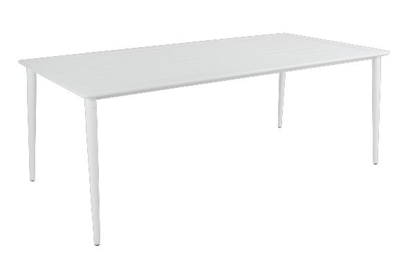 Nimes matbord 200x98 H73 - vit i gruppen Utemöbler / Material / Aluminiummöbler / Bord - Aluminiummöbler hos Sommarboden i Höllviken AB (3100-50)
