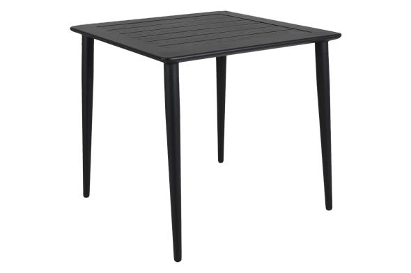 Nimes matbord 78x78 H73 - svart i gruppen Utemöbler / Material / Aluminiummöbler / Matbord - Aluminiummöbler hos Sommarboden i Höllviken AB (3107-80)