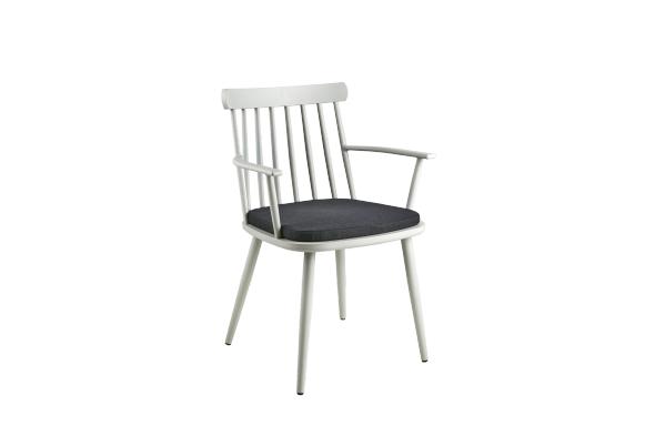 Winsor karmstol - light grey/raven dyna