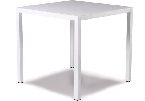Aria Bord Alu 70x70 Cm - Vit