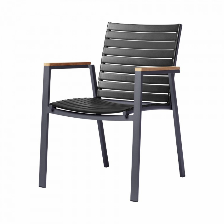 Mood Extreme Karmstol Stapelbar - Antracit/teak