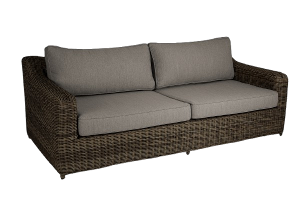 Glendon 2,5-sits soffa - dark brown/soft moose dyna