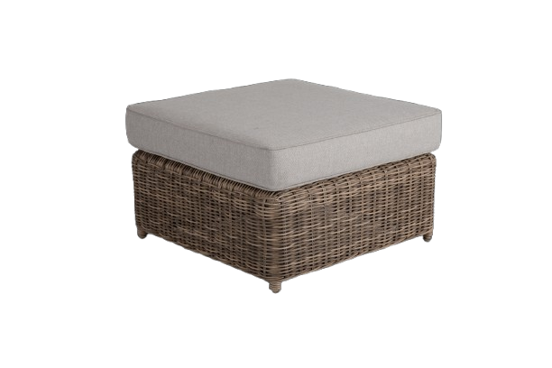 Glendon fotpall - rustic/beige dyna