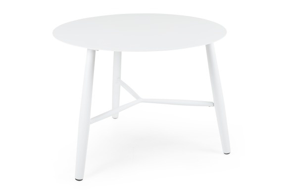 Vannes Sidobord Ø 60 H45 Cm - Vit
