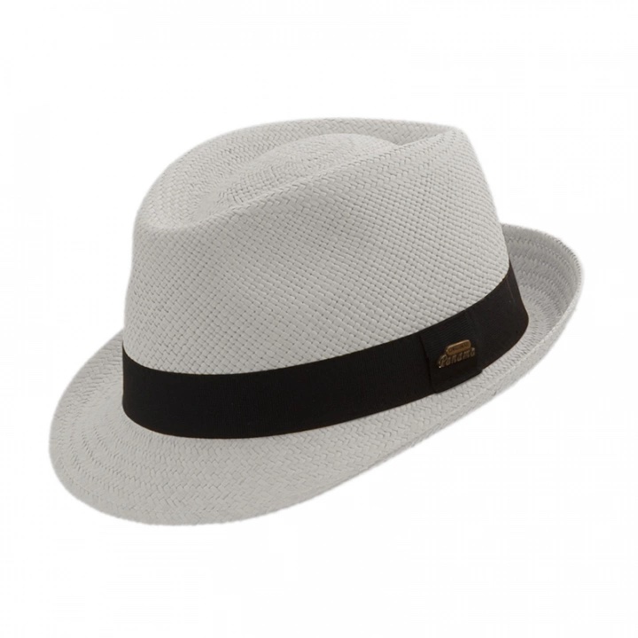Panama hatt Trilby, 59 - vit