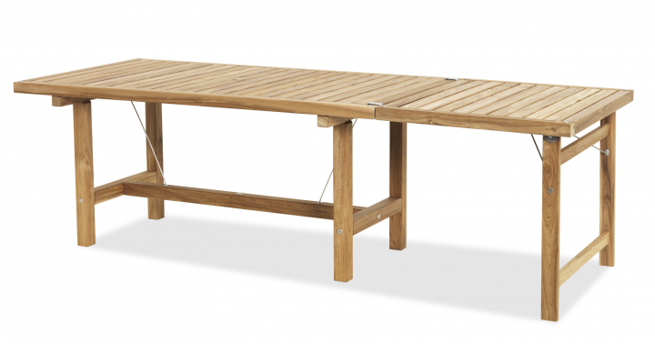 Tillsatsskiva till bord 155x85 cm - teak