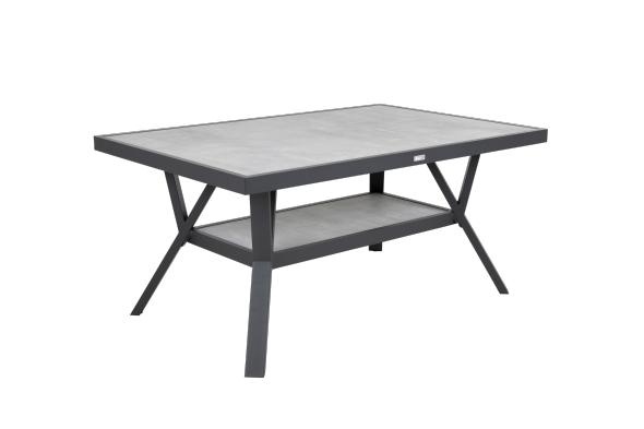 Samvaro soffbord hög, 140x90 H65 cm - antracit/glas