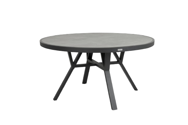 Samvaro matbord Ø 140 H73 cm - antracit/antracit glas