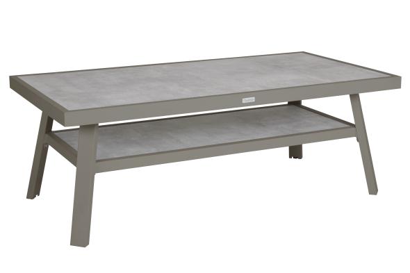 Samvaro Soffbord 140x70 H50 - Khaki/glas
