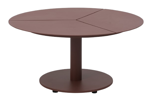 Peace lounge soffbord Ø 80 H40 cm - zin red