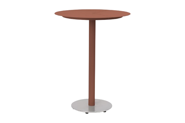 Peace barbord Ø 80 H104 cm - zin red