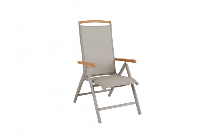 Andy positionsstol - khaki/khaki teak