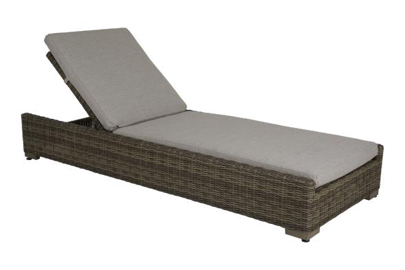 Ninja vilsäng fällbar - rustik/beige dyna i gruppen Utemöbler / Material / Konstrottingmöbler / Solvagnar & Vilsängar - Konstrottingmöbler hos Sommarboden i Höllviken AB (4599-63-222)
