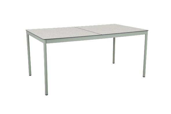 Nox matbord 158x90 cm - dusty green/terrazzo beige