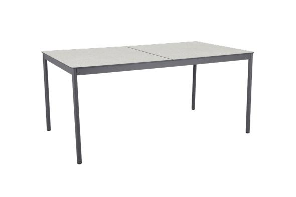 Nox matbord 158x90 cm - antracit/terrazzo beige