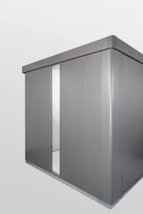 Neo Glaspanel Till Trädgårdsskjul - Metallic Mörkgrå