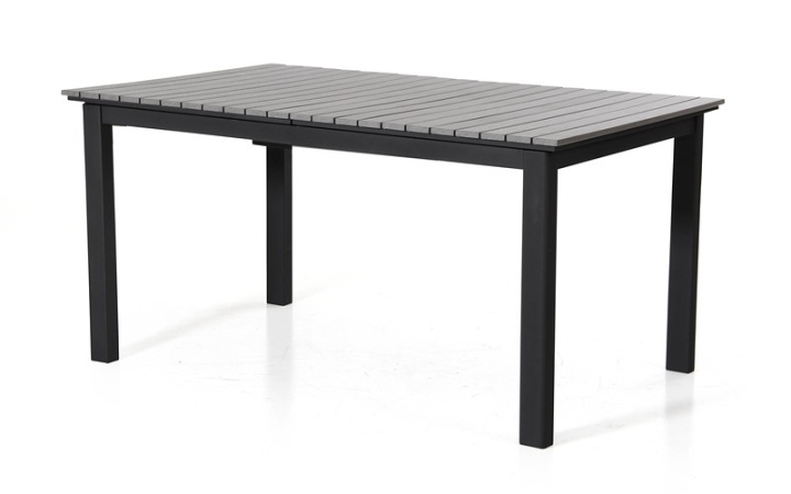 Tilos matbord 154x92 cm - svart/grå i gruppen Utemöbler / Material / Aluminiummöbler / Bord - Aluminiummöbler hos Sommarboden i Höllviken AB (4720-8-7)