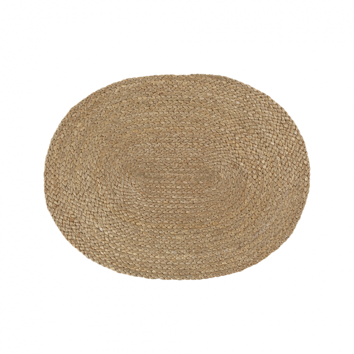 Elin bordstabett oval 45x35 cm - golden green