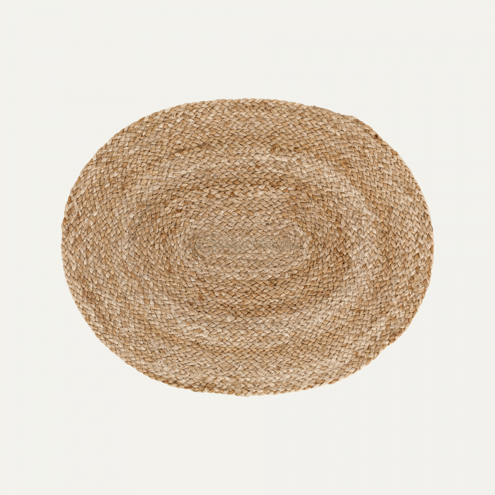 Elin bordstabett oval 46x35 cm - natur