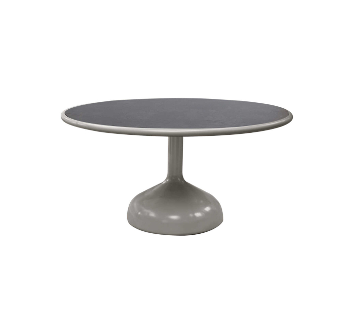 Glaze matbord Ø 144 cm - taupe/dark grey