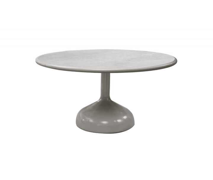 Glaze matbord Ø 144 cm - taupe/fossil grey