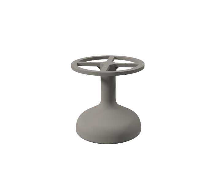 Glaze matbordsunderrede rund - taupe