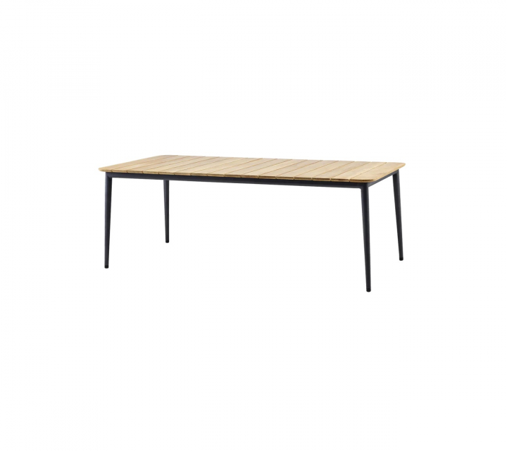 Core matbord 210x90 cm - lava grey