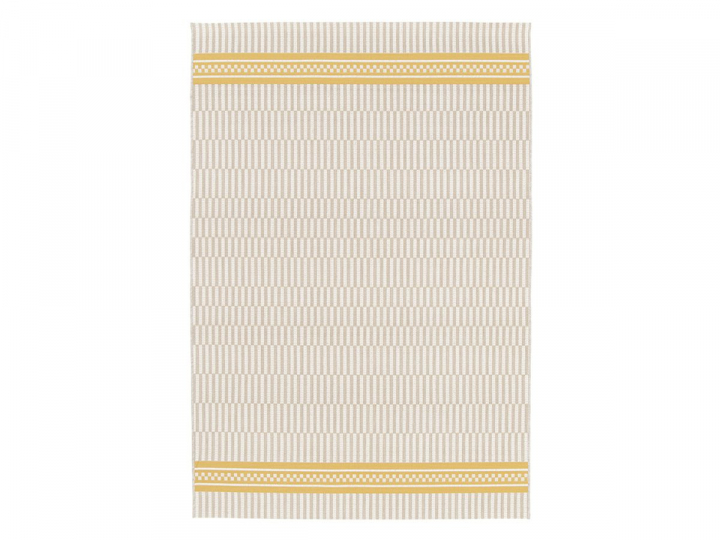 Rory utematta 160x230 cm - mönstrad gul/beige