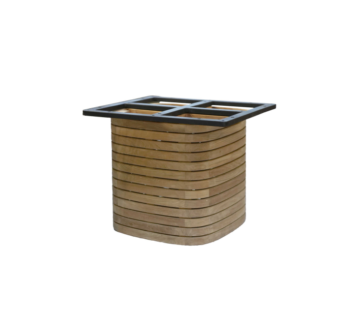 Mellow matbordsunderrede, kvadratisk - teak